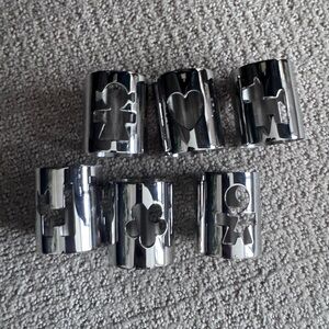Set of Alessi girotondo napkin ring holders
